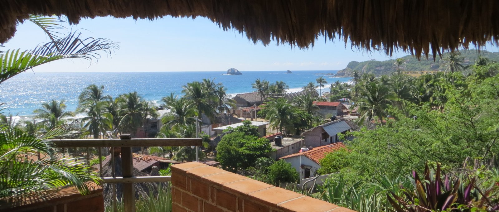 Sunset views from room balcony &amp; shala