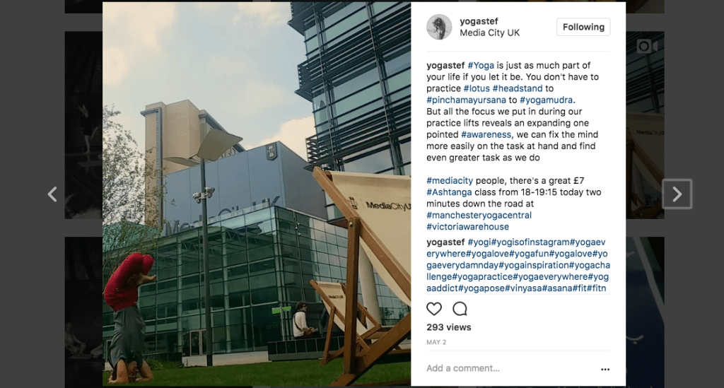 Who’s that bloke doing yoga at&nbsp;MediaCityUK?