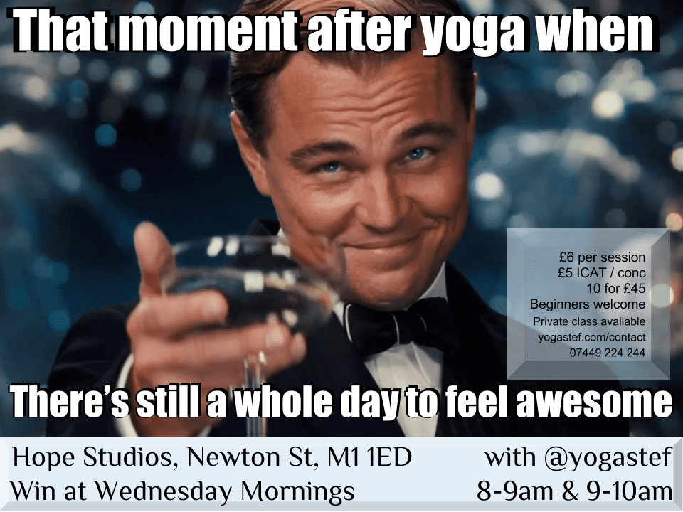 New @yogastef classes in the&nbsp;city!